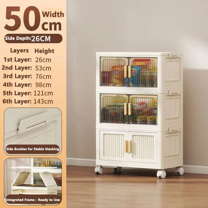 Foldable Dustproof Wardrobe Multi Scene Storage Cabinet Home Organization Closet & Kitchen Solution Versatile Compact Storage