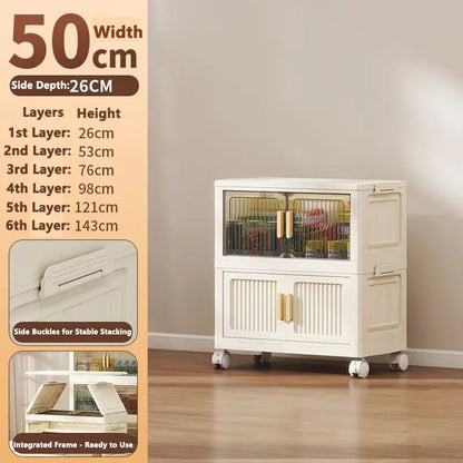 Foldable Dustproof Wardrobe Multi Scene Storage Cabinet Home Organization Closet & Kitchen Solution Versatile Compact Storage
