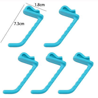 50/5PCS Supermarket Mesh Panel Hooks Color Multi-Purpose Display Racking Storage Hook Wall-Mounted Key Hangers Home Organization