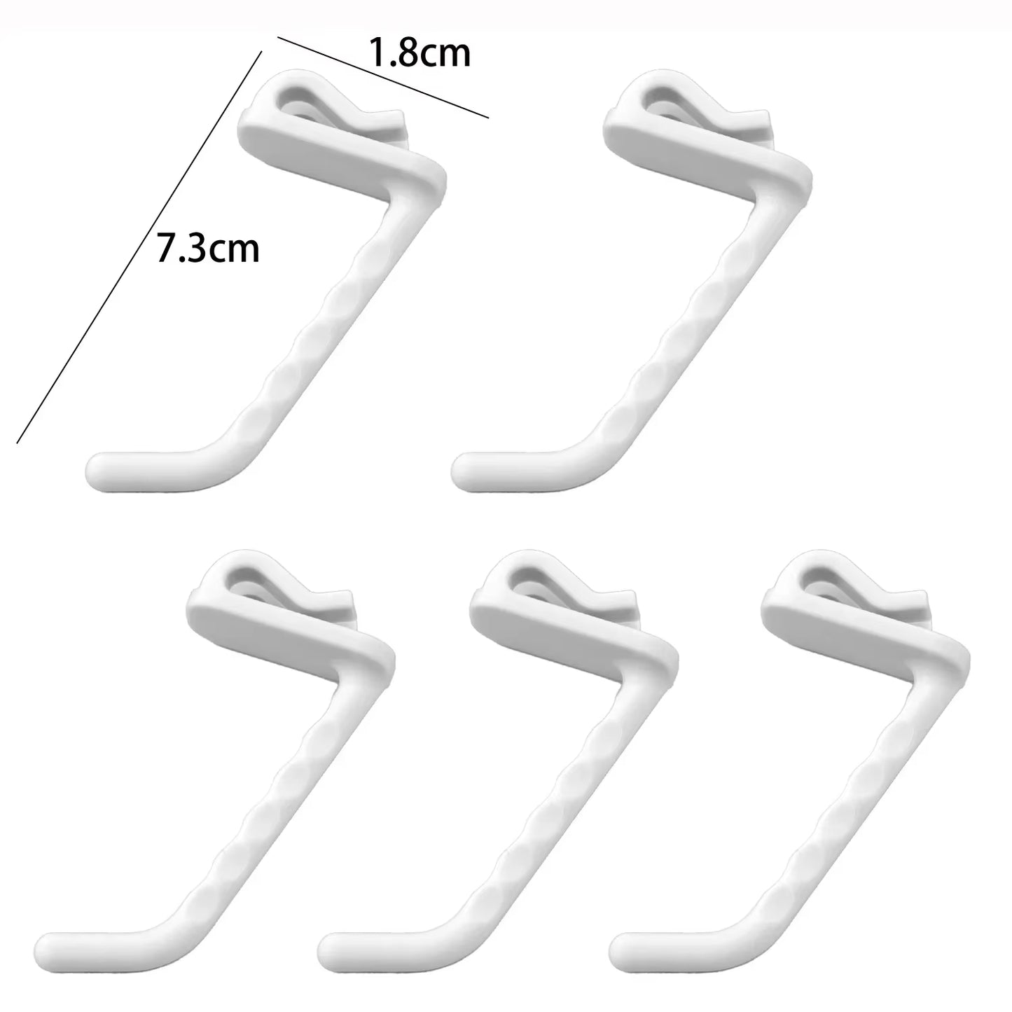 50/5PCS Supermarket Mesh Panel Hooks Color Multi-Purpose Display Racking Storage Hook Wall-Mounted Key Hangers Home Organization