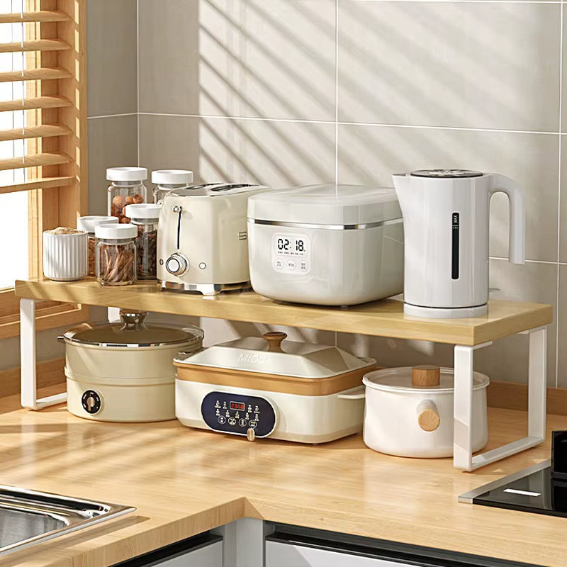 Kitchen Desktop Shelf Layered Storage Partition Rack Small Shelf for Storing Dishes Seasonings in the Cabinet Home Organization