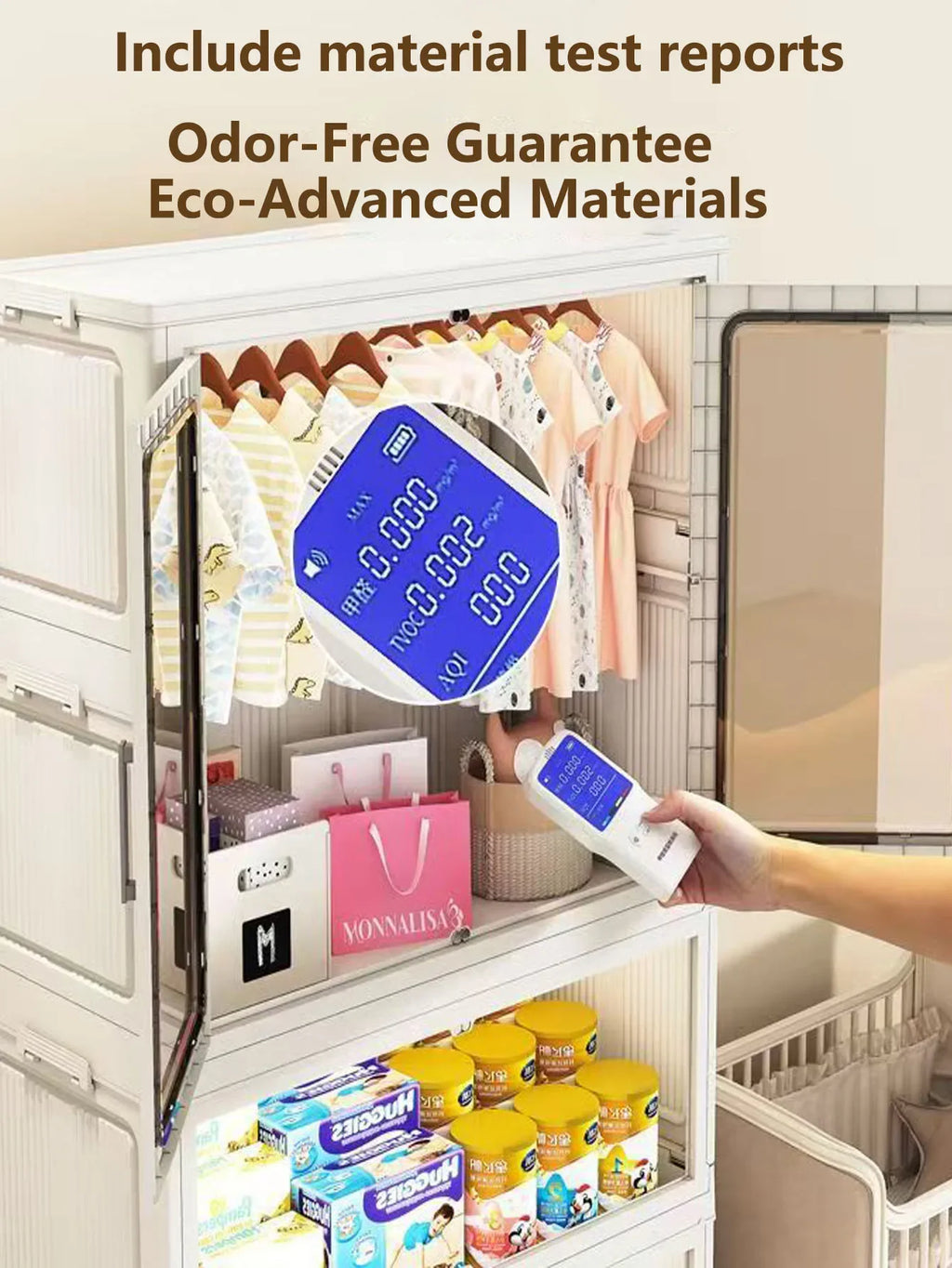 Foldable Dustproof Wardrobe Multi Scene Storage Cabinet Home Organization Closet & Kitchen Solution Versatile Compact Storage