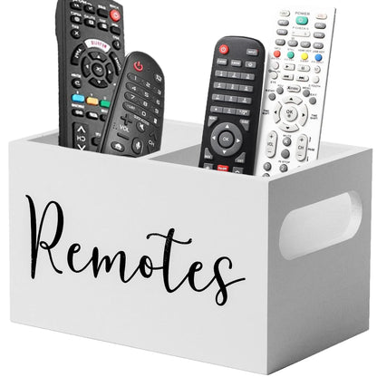 Wooden Organizer for Remote Controls Stationery for Living Room Bedroom Office Desk Storage Storage Bins for Home Organization