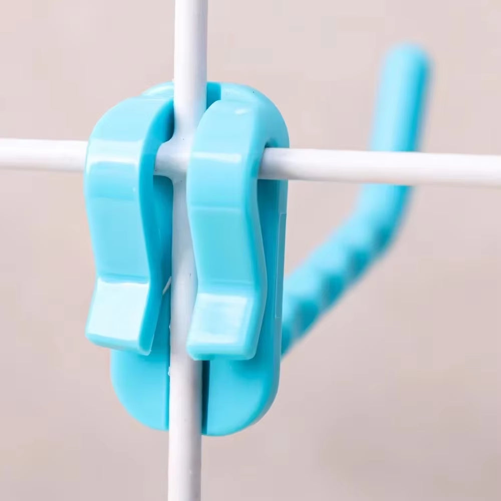 50/5PCS Supermarket Mesh Panel Hooks Color Multi-Purpose Display Racking Storage Hook Wall-Mounted Key Hangers Home Organization