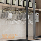 Non-Punching Inverted Hanging Red Wine Glass Rack Goblet Cabinet Hanging Racks Light Luxury High-End Home Organization
