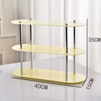 Ins Style Acrylic Multi-Layer Storage Rack Decorative Shelves Desk Organizer Makeup Jewelry Home Organization Garden