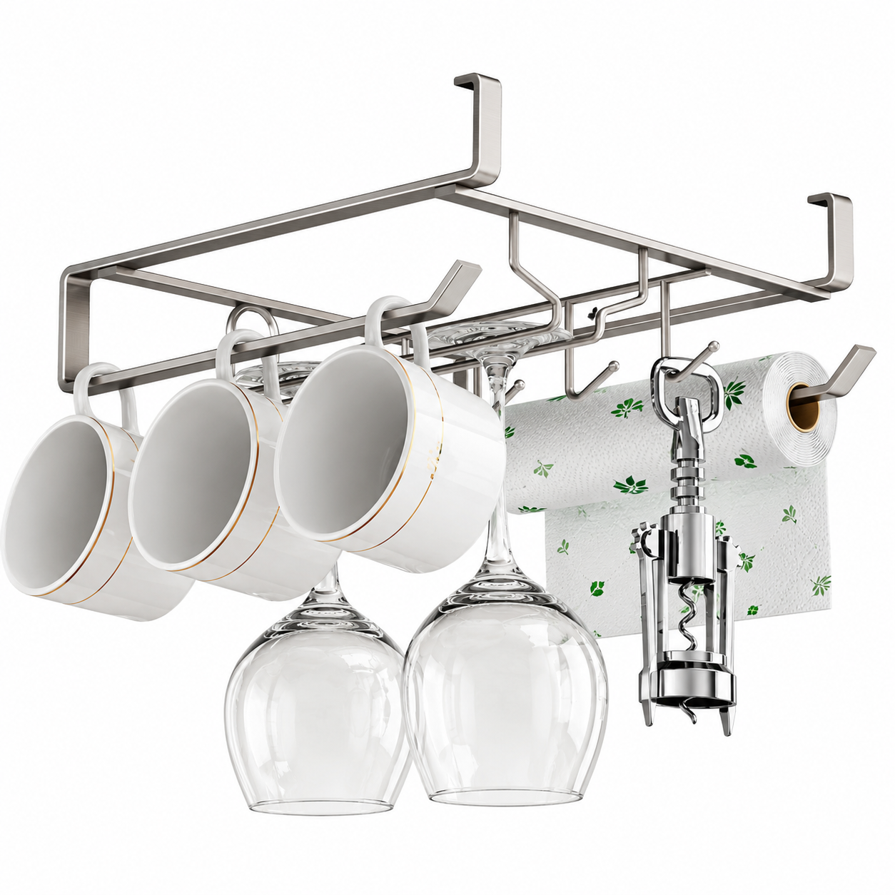 Wall-Mounted Wine Glass Rack