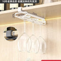 Non-Punching Inverted Hanging Red Wine Glass Rack Goblet Cabinet Hanging Racks Light Luxury High-End Home Organization