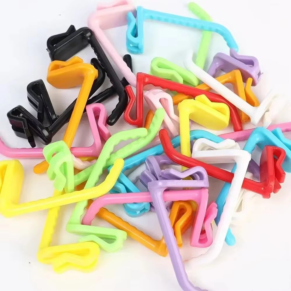 50/5PCS Supermarket Mesh Panel Hooks Color Multi-Purpose Display Racking Storage Hook Wall-Mounted Key Hangers Home Organization