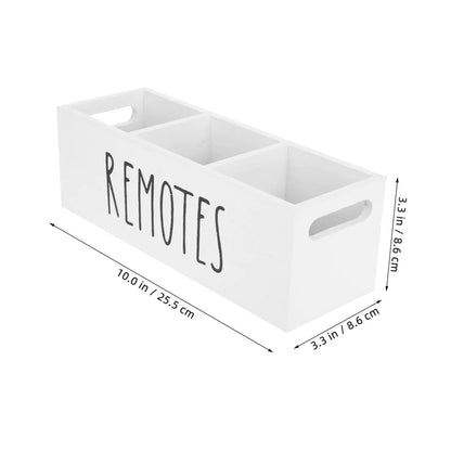 Wooden Organizer for Remote Controls Stationery for Living Room Bedroom Office Desk Storage Storage Bins for Home Organization