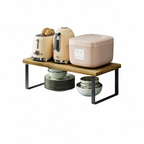 Minimalist Kitchen Cabinet Shelf Rack – MDF & Steel