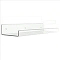 1/2Pcs 11.8Inch Clear Acrylic Shelves, Wall Mounted Storage for Kitchen, Bathroom, Office - Home Organization and Decor